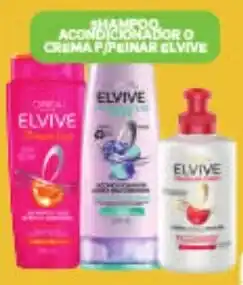 Merco Elvive shampoo acondicionador o crema p/peinar elvive oferta
