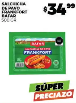 Merco Bafar salchicha de pavo frankfort oferta