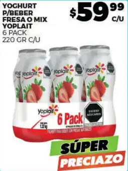 Merco Yoplait yoghurt p/ beber fresa o mix oferta