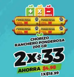 Merco Ponderosa chorizo ranchero oferta