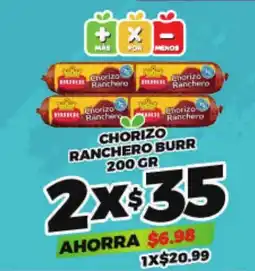 Merco Burr chorizo ranchero oferta