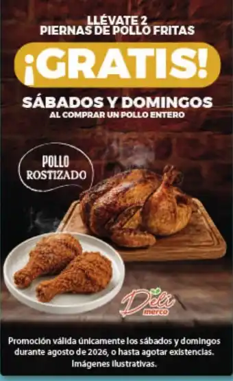 Merco Deli merco pollo rostizado oferta