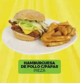 Merco Hamburguesa de pollo c/papas pieza oferta