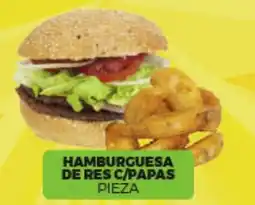 Merco Hamburguesa de Res c/Papas oferta