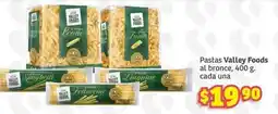 Soriana Híper Valley foods - pastas al bronce oferta
