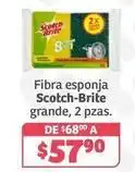 Soriana Híper Scotch-brite - fibra esponja grande oferta
