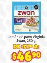 Soriana Híper Zwan - jamón de pavo virginia oferta