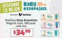 Soriana Híper Baby - toallitas essentials magical care oferta