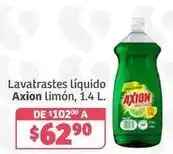 Soriana Híper Axion - lavavajillas líquido limón oferta