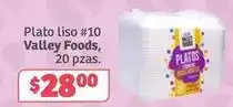 Soriana Híper Valley foods - plato liso #10 oferta