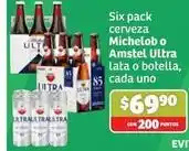 Soriana Híper Michelob - cerveza o amstel ultra lata o botella oferta