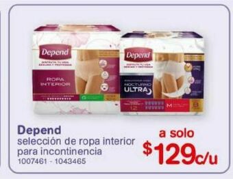 Farmacias Benavides Depend oferta