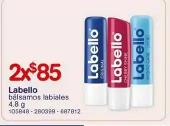 Bálsamo de labios labello 4.8g x2