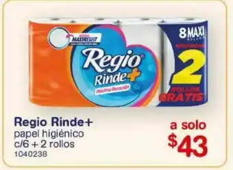 Papel higiénico regio rinde+