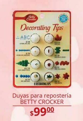 Duyas para repostería betty crocker