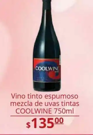 La Comer Vino tinto espumoso coolwine 750ml oferta