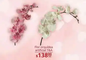 Flor orquidea artificial t&a