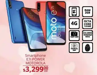 La Comer Smartphone motorola e7i power oferta