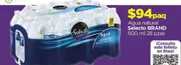 Chedraui Selecto brand agua natural oferta