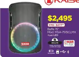 Chedraui KSR Bafle 15" oferta