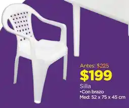 Chedraui Silla con brazo oferta