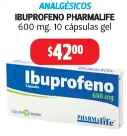 Farmacias Guadalajara Pharmalife Ibuprofeno oferta