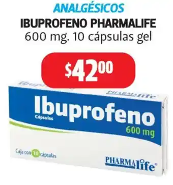 Farmacias Guadalajara Pharmalife Ibuprofeno oferta