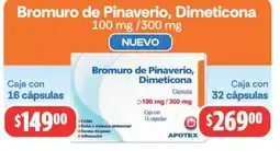 Farmacias Guadalajara Apotex Bromuro de Pinaverio, Dimeticona oferta