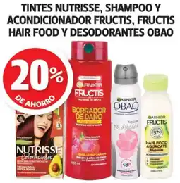 Farmacias Guadalajara Nutrisse Shampoo y Acondicionador Fructis Fructis Hair Food y Desodorantes Obao oferta