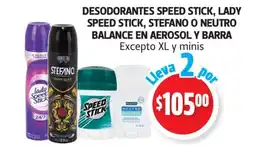 Farmacias Guadalajara Stefano desodorantes speed stick lady speed stick stefano o neutro balance oferta