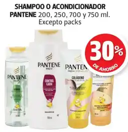 Farmacias Guadalajara Pantene shampoo o acondicionador oferta