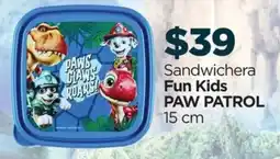 Chedraui Fun Kids Paw Patrol sandwichera oferta