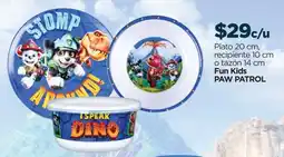 Chedraui Fun Kids Paw Patrol plato, recipiente o tazón oferta