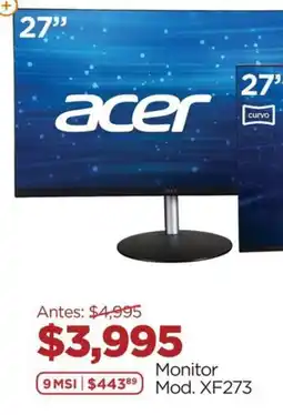 Chedraui Acer Monitor oferta