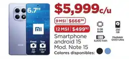 Chedraui Redmi Note 15 oferta