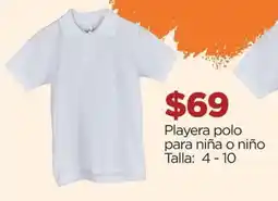 Chedraui Playera polo para niña o niño oferta