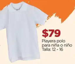 Chedraui Playera polo para niña o niño oferta