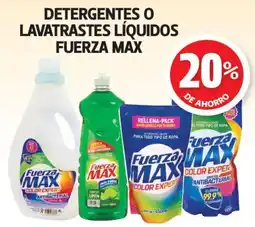 Farmacias Guadalajara Fuerza Max detergentes o lavatrastes líquidos oferta