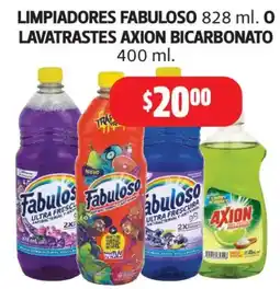 Farmacias Guadalajara Limpiaadores Fabuloso o Lavatrastes Axion Bicarbonato oferta
