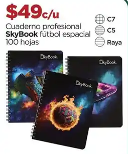Chedraui SkyBook cuaderno profesional fútbol espacial oferta