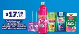 Farmacias Guadalajara Flash Limpidador y Pastillas Cloralex Quitamanchas Vinagre y Color Oxi Pinol Jabón Líquido oferta