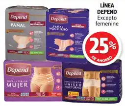 Farmacias Guadalajara Depend Pañal Pañal Nocturno Ropa Interior Mujer Ropa Interior Unisex Nocturno oferta