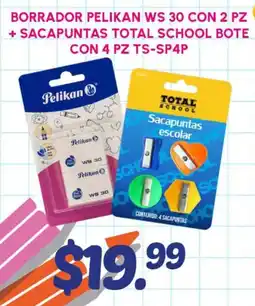 Guajardo Pelikan borrador + Total School sacapuntas oferta