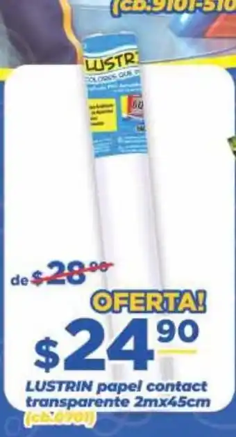 Lustrin papel contact transparente