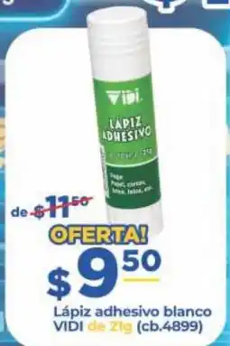 Super Gutiérrez Lápiz adhesivo blanco VIDI oferta