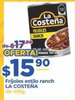 Super Gutiérrez La Costeña frijoles estilo ranch oferta