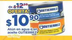 Super Gutiérrez Atún en agua ó en aceite GUTIERREZ oferta