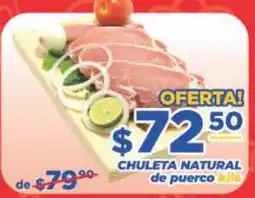 Super Gutiérrez chuleta natural de puerco oferta
