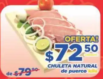 Super Gutiérrez chuleta natural de puerco oferta