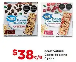 Bodega Aurrerá Great Value Barras de avena oferta